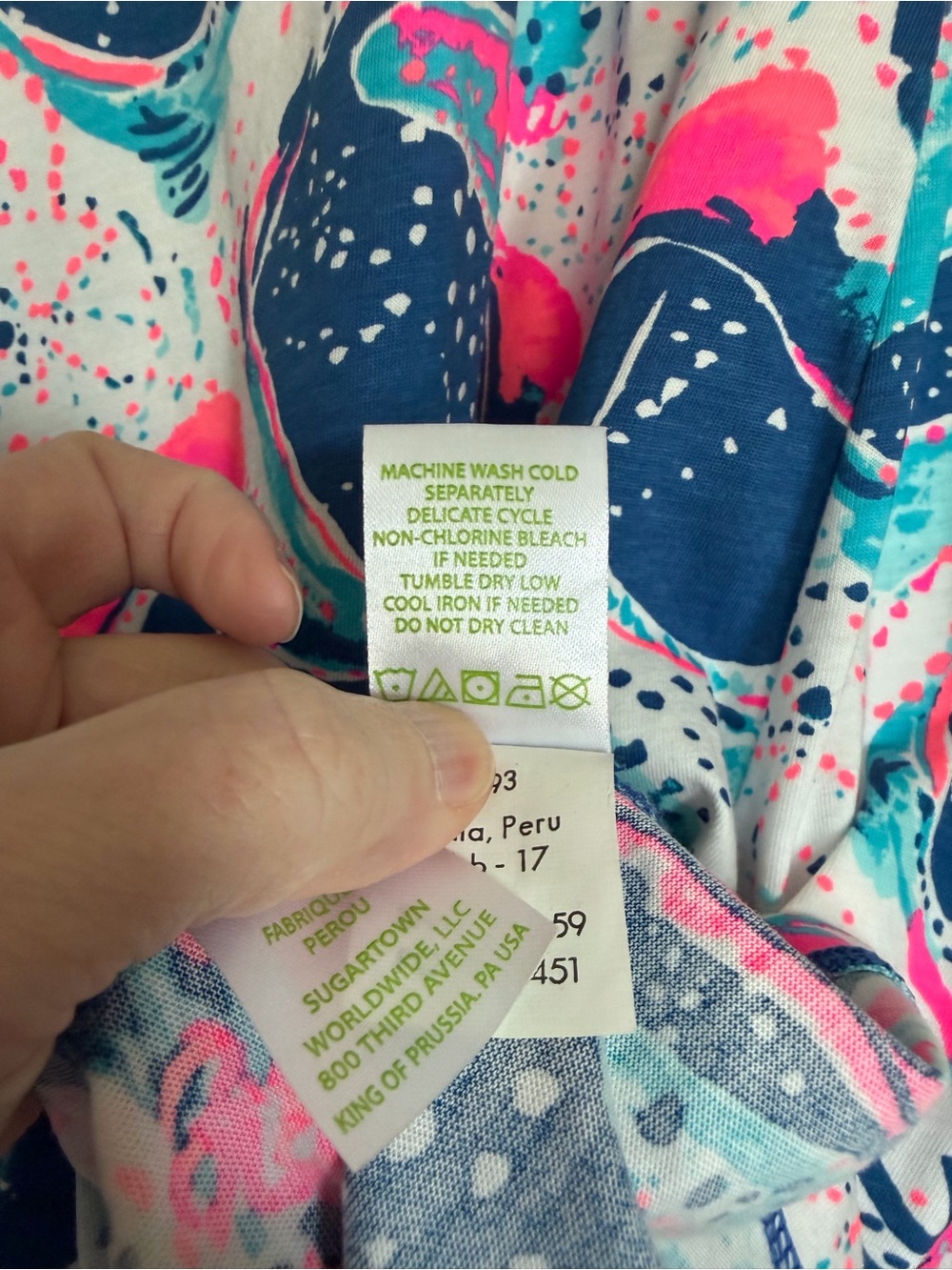 Lilly Pulitzer Margot swing dress size M indigo star struck starfish pink blue - Picture 4 of 14